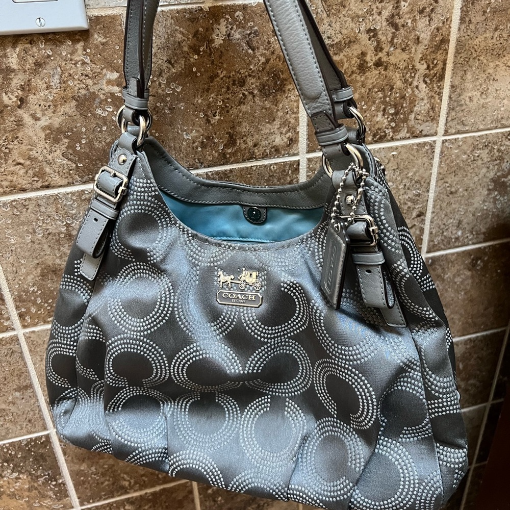 Grey Coach shoulder bag